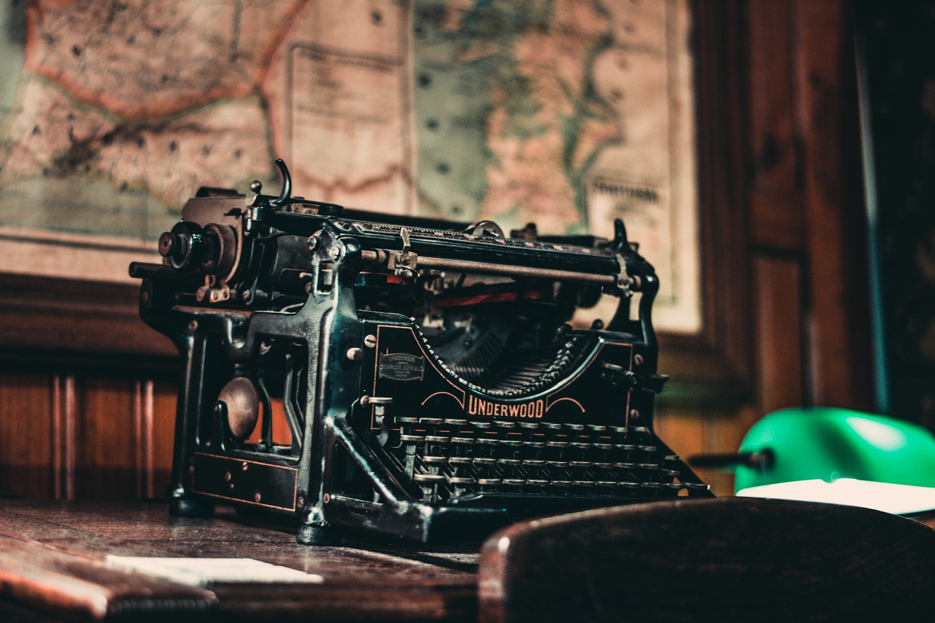 A very old typewriter